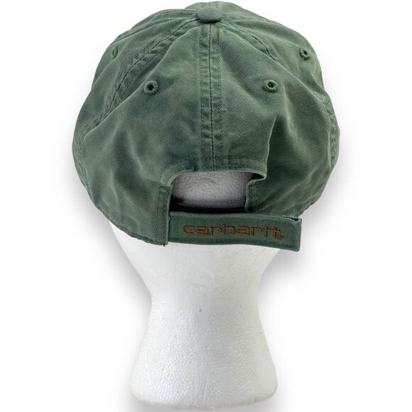 Carhartt Odessa Men's Canvas Cap - Olive Green, One Size Hook and Loop - Picture 4 of 6
